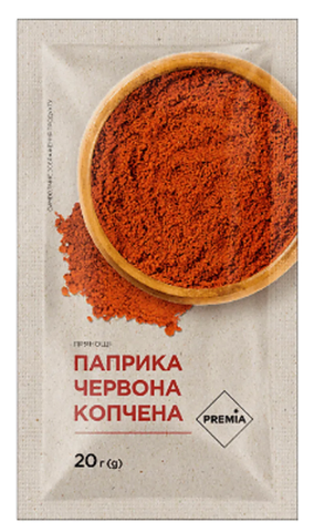 Паприка PREMIA червона копчена, 20г